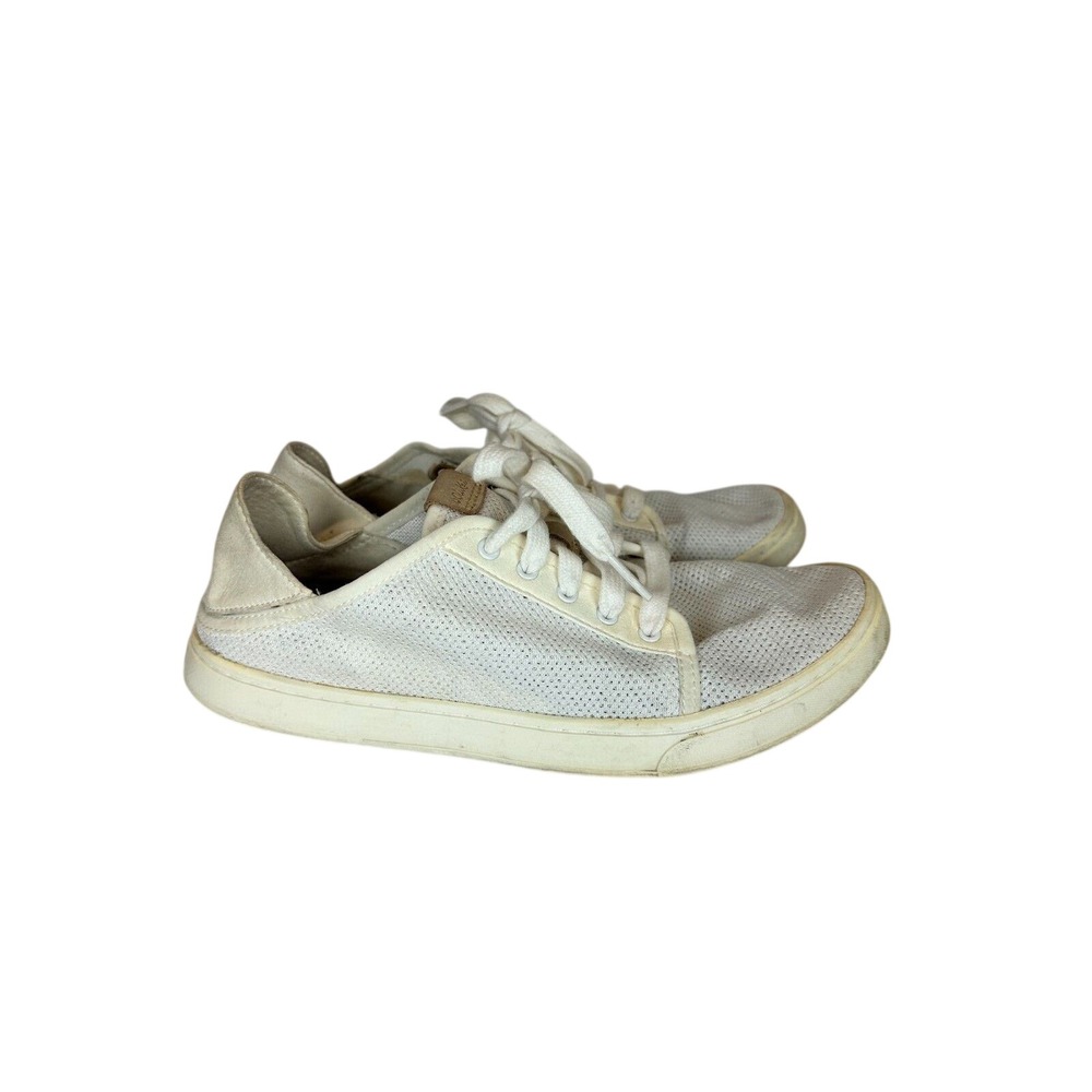 OluKai Pehuea Li Women 8.5 White Mesh Lace Up Sneakers 20379-4R4R Casual Shoes